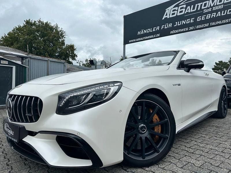 Weiß Gebraucht 2019 Mercedes S63 AMG AMG Cabrio | 119.495 € (Etwas zu teuer) - Bild 1/4