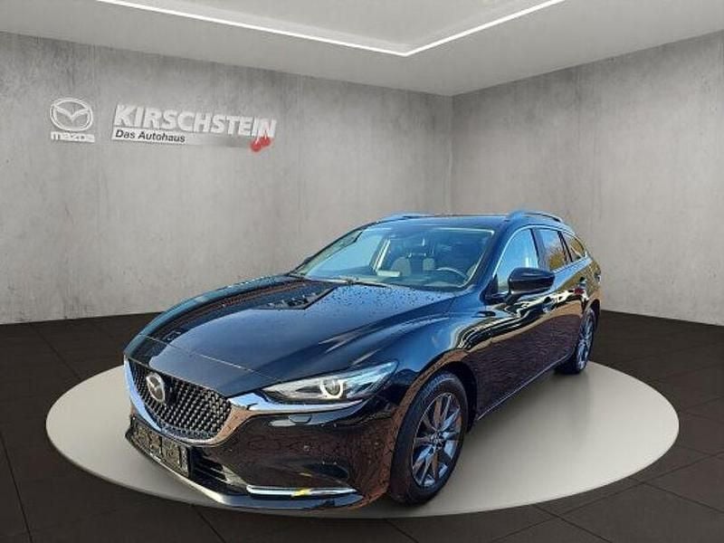 Onyxschwarz (metallic) Gebraucht 2019 Mazda 6 Exclusive Kombi | 21.990 € (Fairer Preis) - Bild 1/4