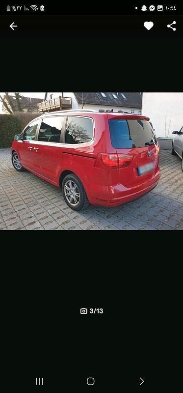 Gebraucht Seat Alhambra 177 PS (130 kW) 2012 Rot Van / Kleinbus