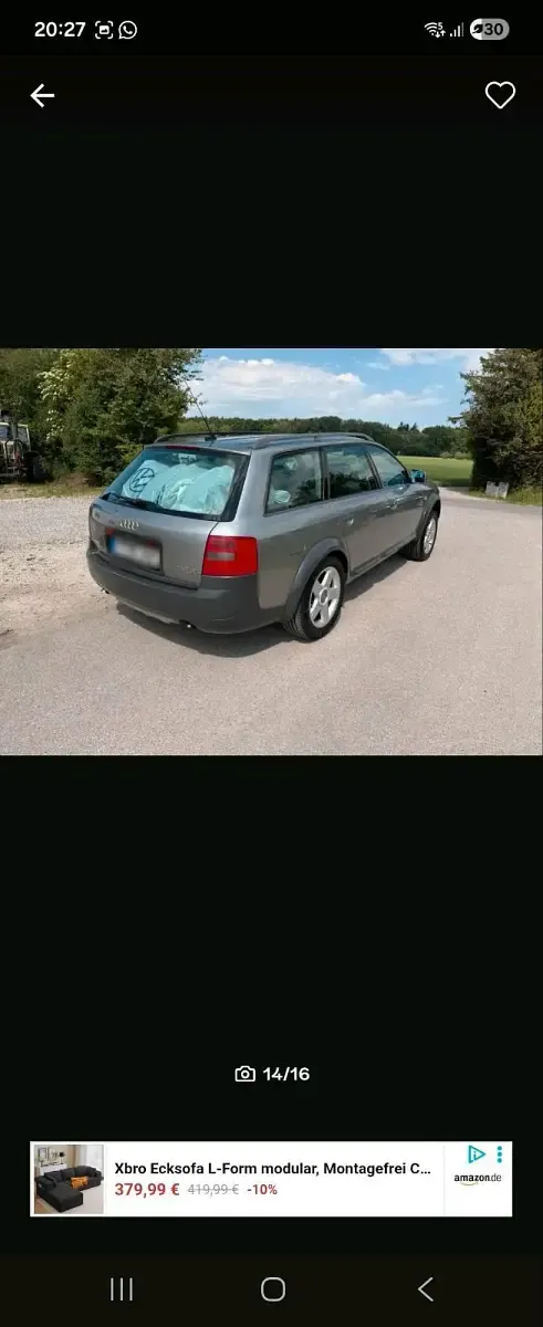 Gebraucht Audi A6 179 PS (131 kW) 2001 Grau Kombi
