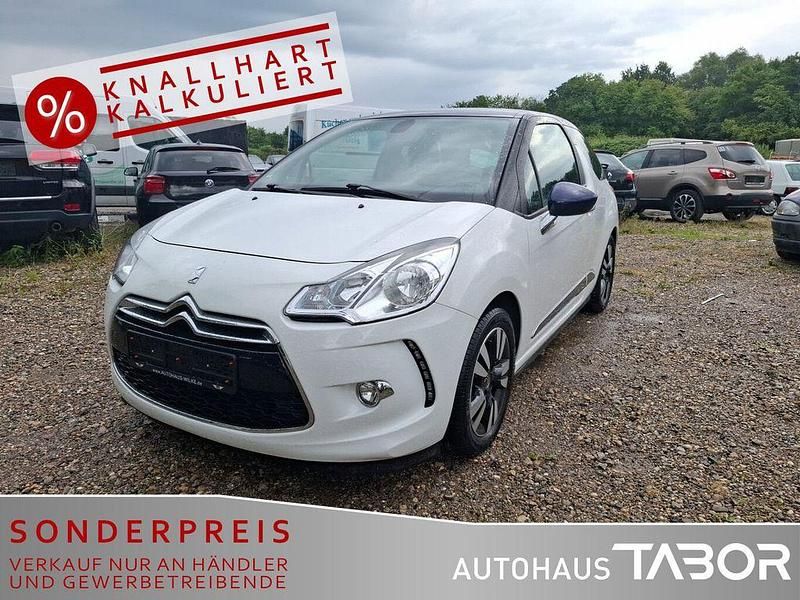 Lackierung weiss banquise+blau Gebraucht 2013 Citroën DS3 So Chic Kleinwagen | 6.285 € (Guter Preis) - Bild 1/4