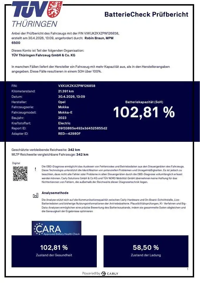 Gebraucht Opel Mokka-e Elegance 100 kW (136 PS) 2023 Rot SUV