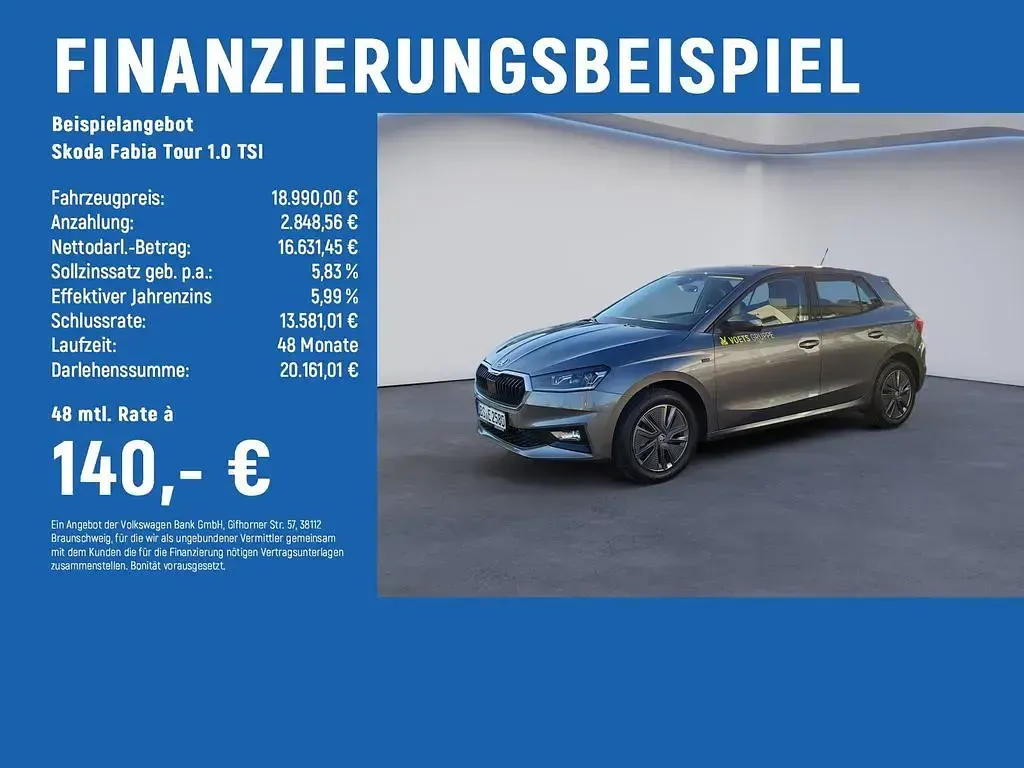 Gebraucht Skoda Fabia Tour 95 PS (69 kW) 2025 Kleinwagen