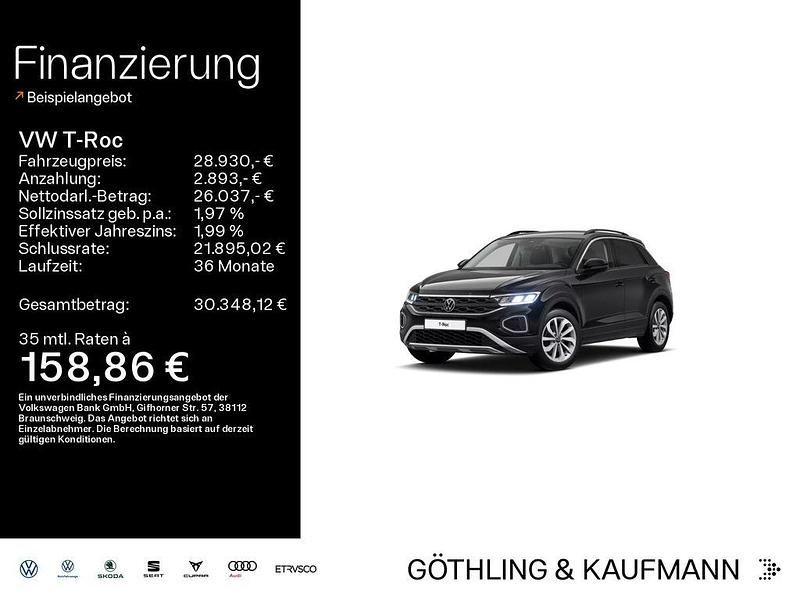 Schwarz Gebraucht 2024 VW T-Roc S SUV | 28.930 € (Guter Preis) - Bild 1/4