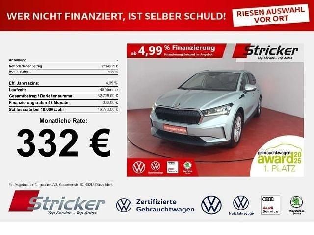 Arctic silber metallic Gebraucht 2021 Skoda Enyaq iV ecoSuite SUV | 27.949 € (Guter Preis) - Bild 1/4