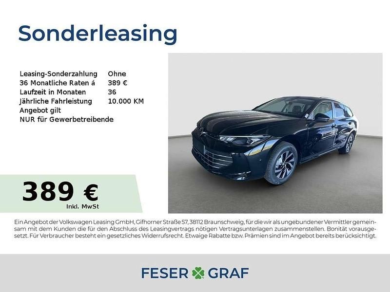 Grenadillschwarz metallic Neu 2025 VW Passat Business Kombi | 43.280 € (Superpreis) - Bild 1/4