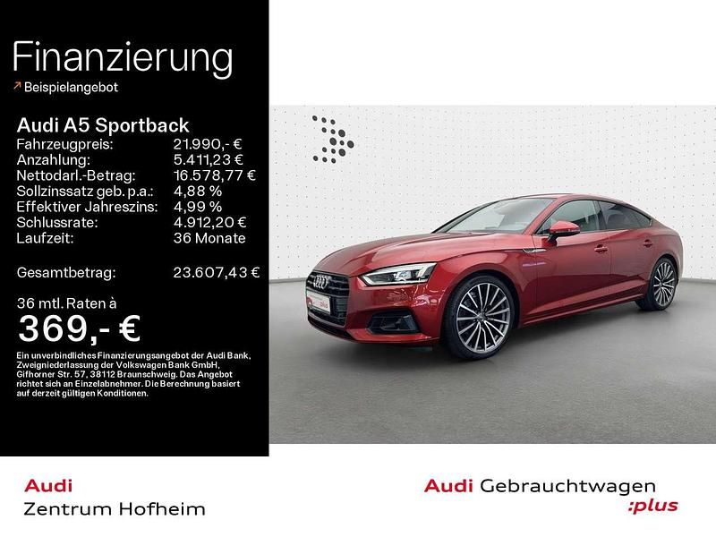 Matadorrot metallic Gebraucht 2018 Audi A5 Sport Coupé | 21.990 € (Guter Preis) - Bild 1/4