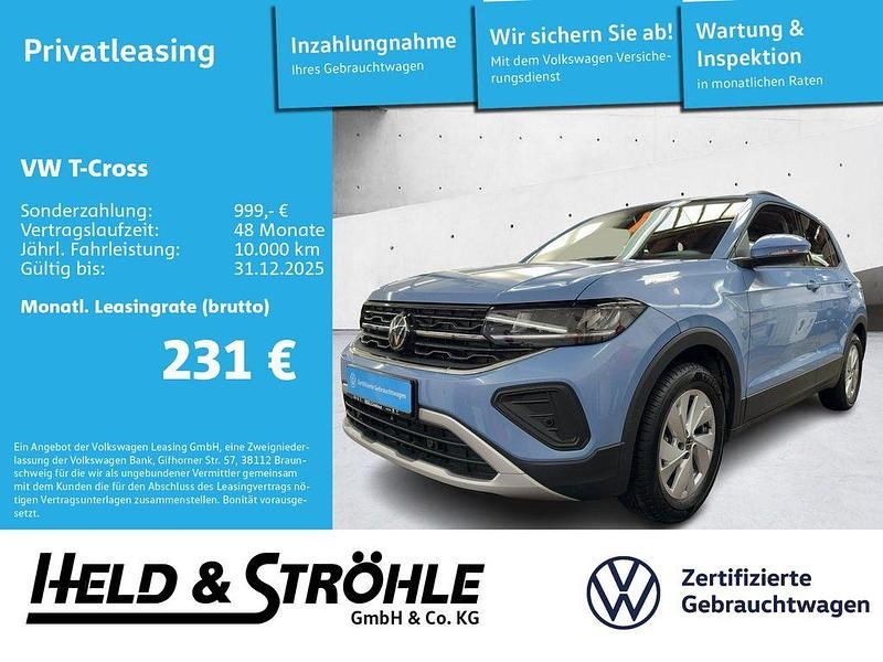 Clear blue metallic (metallic) Gebraucht 2024 VW T-Cross Life SUV | 22.320 € (Fairer Preis) - Bild 1/4