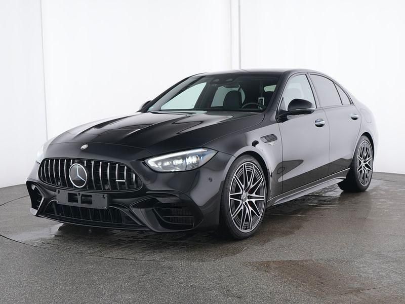 Metalliclack obsidianschwarz Gebraucht 2024 Mercedes C63 AMG Premium Plus Limousine | 79.900 € (Guter Preis) - Bild 1/4