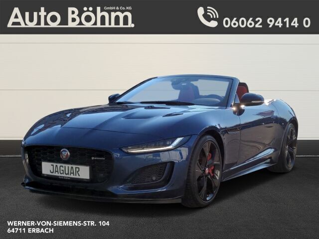 Blau(metallic) Gebraucht 2022 Jaguar F-Type R-Dynamic Cabrio | 75.900 € (Teuer) - Bild 1/4