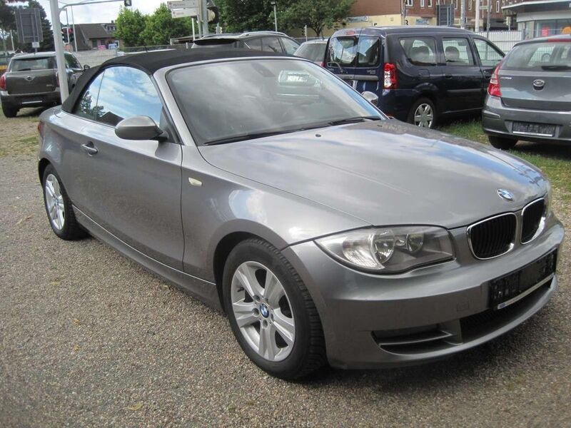 Spacegrau Gebraucht 2009 BMW 118 Cabriolet Sport Line Cabrio | 5.499 € (Superpreis) - Bild 1/4