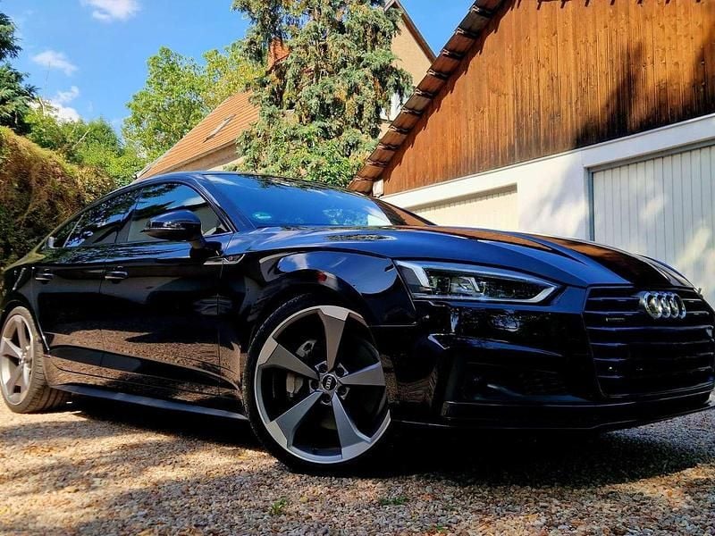 Schwarz Gebraucht 2018 Audi A5 Sportback S-Line Coupé | 34.999 € - Bild 1/4