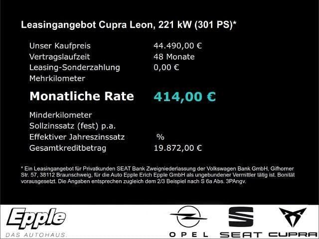 Schwarz Neu 2026 Cupra Leon VZ Limousine | 44.490 € (Fairer Preis) - Bild 1/1