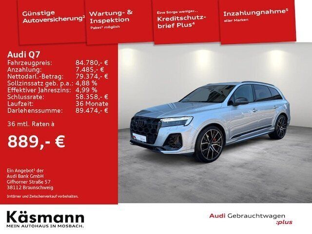 Satellitsilber metallic Gebraucht 2024 Audi Q7 S-Line SUV | 84.780 € (Etwas zu teuer) - Bild 1/3