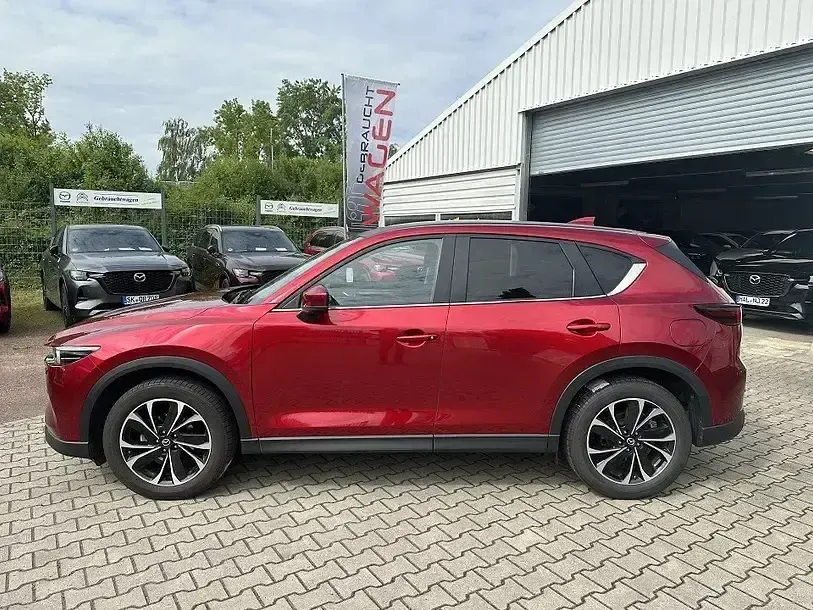 Gebraucht Mazda CX-5 Ad'Vantage 194 PS (142 kW) 2022 Magmarot metallic SUV