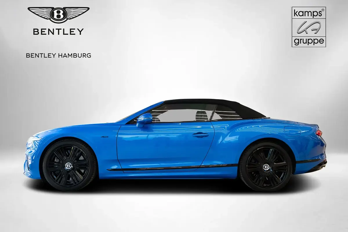 Second-hand Bentley Continental 680 CP (500 kW) 2025 Albastru Cabrio