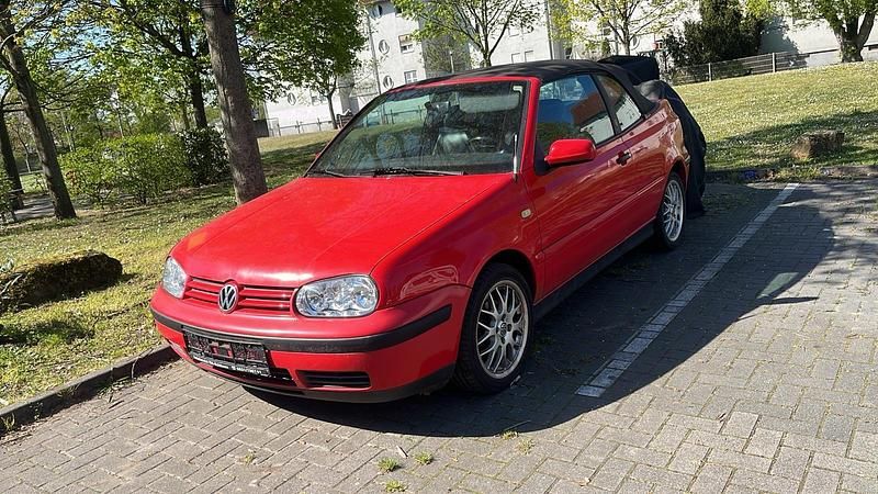 Rot Gebraucht 1999 VW Golf Cabriolet Cabrio | 1.500 € - Bild 1/4