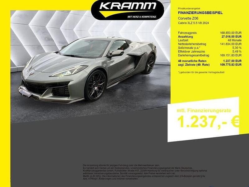 Gebraucht Corvette Z06 646 PS (475 kW) 2025 Grau Cabrio