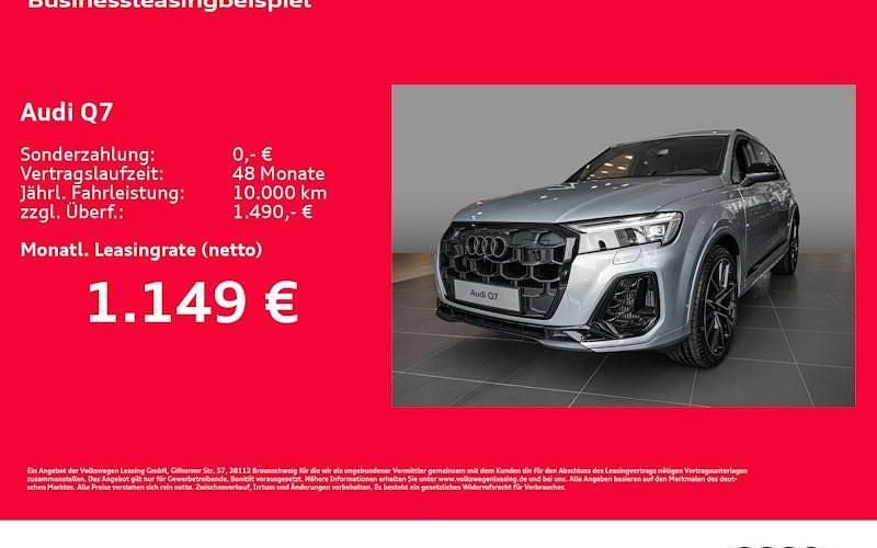 Silber Neu 2025 Audi Q7 S-Line SUV | 105.183 € (Guter Preis) - Bild 1/4