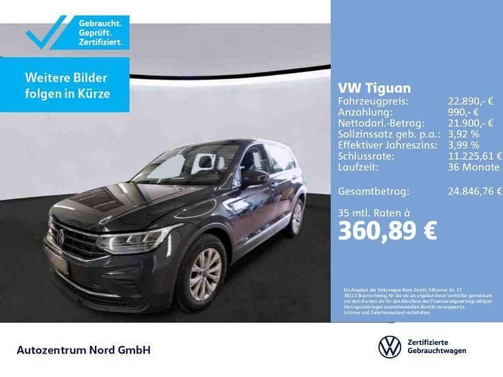 Grau Gebraucht 2022 VW Tiguan SUV | 22.890 € (Superpreis) - Bild 1/4