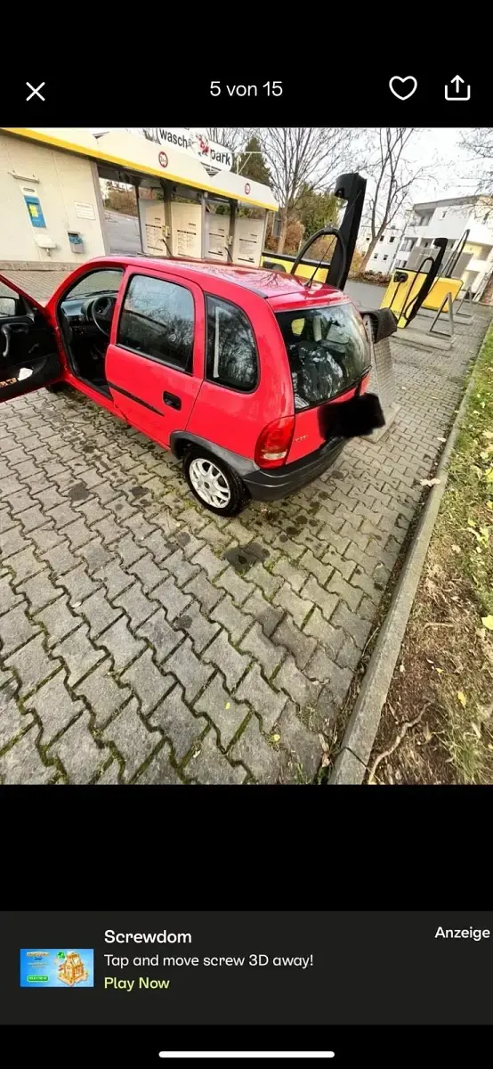 Gebraucht Opel Corsa 53 PS (38 kW) 1998 Rot Kleinwagen