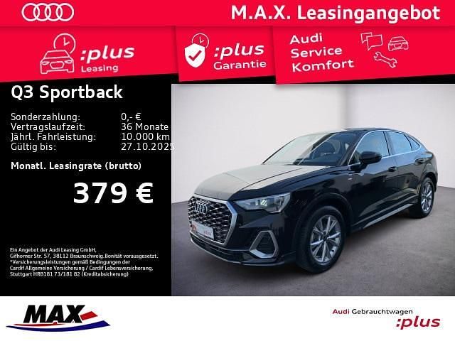 Schwarz Gebraucht 2024 Audi Q3 Sportback S-Line SUV | 42.319 € (Fairer Preis) - Bild 1/3
