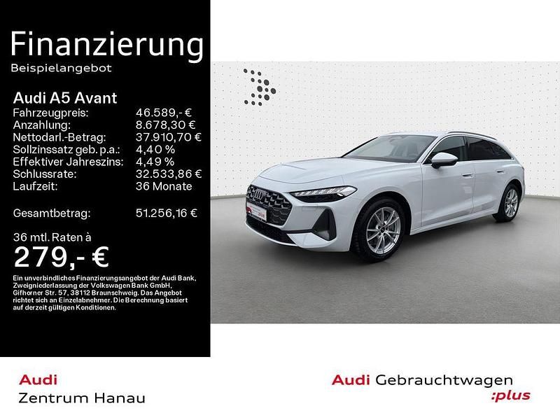 Gletscherweiß metallic Gebraucht 2025 Audi A5 Advanced Kombi | 46.589 € (Guter Preis) - Bild 1/4