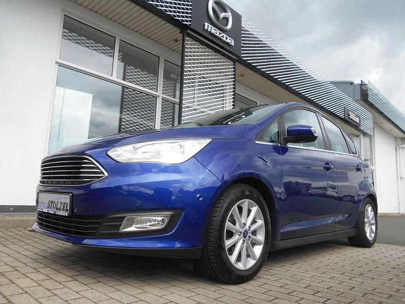 Blau Gebraucht 2016 Ford C-MAX Titanium Van / Kleinbus | 11.870 € (Etwas zu teuer) - Bild 1/4