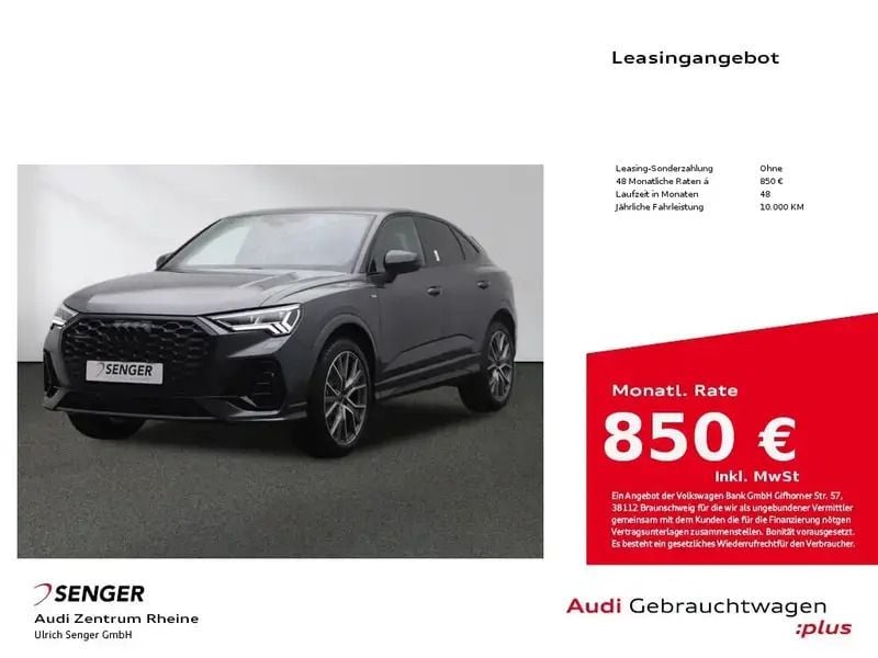 Grau Gebraucht 2025 Audi Q3 Sportback S-Line SUV | 54.880 € (Superpreis) - Bild 1/1