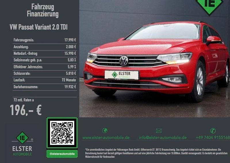 Rot Gebraucht 2020 VW Passat Kombi | 17.990 € (Guter Preis) - Bild 1/4