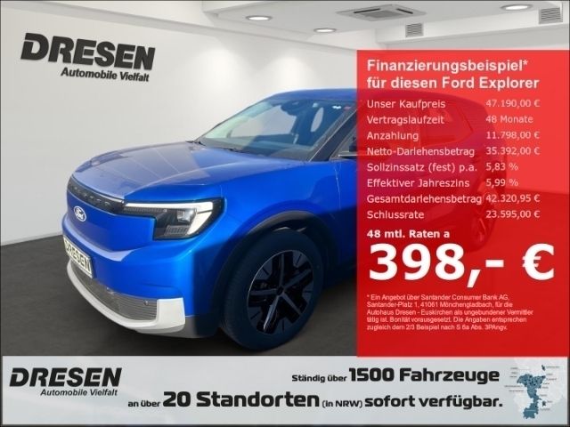 Blau Gebraucht 2022 Ford Explorer Extended Range SUV | 47.190 € (Superpreis) - Bild 1/4