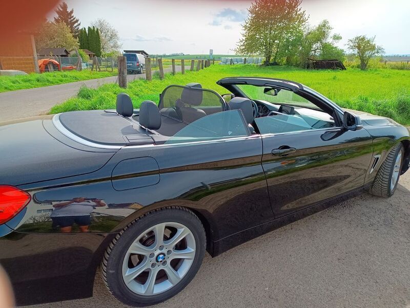 Schwarz Gebraucht 2014 BMW 420 Sport Line Cabrio | 16.600 € - Bild 1/4
