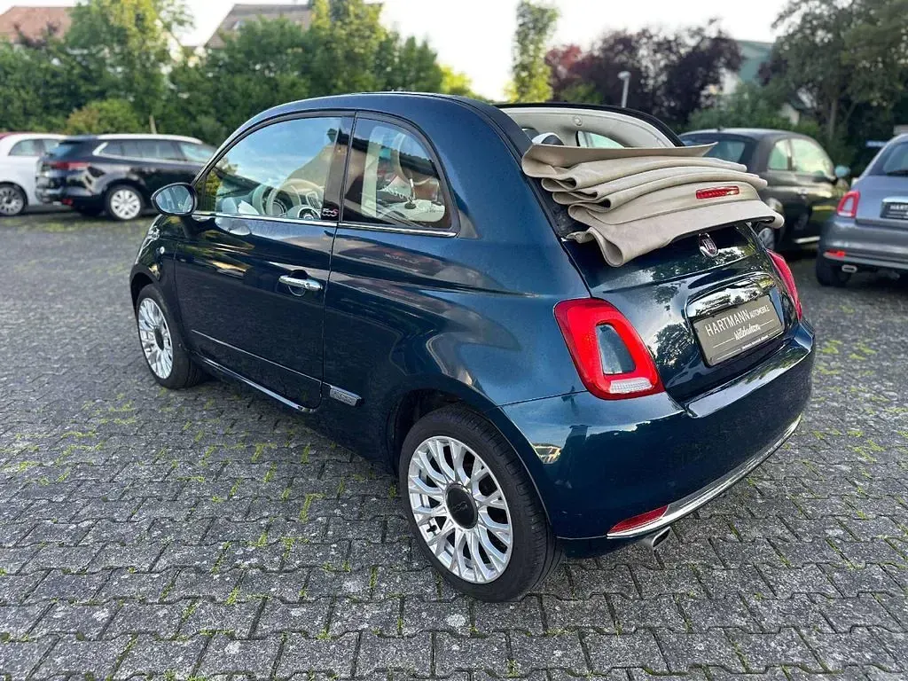 Gebraucht Fiat 500 Lounge 69 PS (50 kW) 2017 Dipinto di blu Cabrio