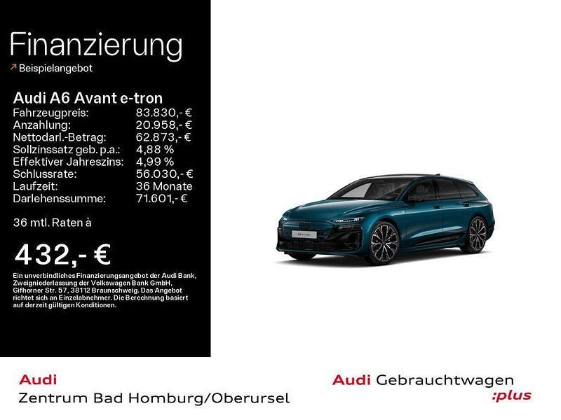 Blau Gebraucht 2025 Audi A6 e-tron Edition .1 Kombi | 83.830 € (Fairer Preis) - Bild 1/4