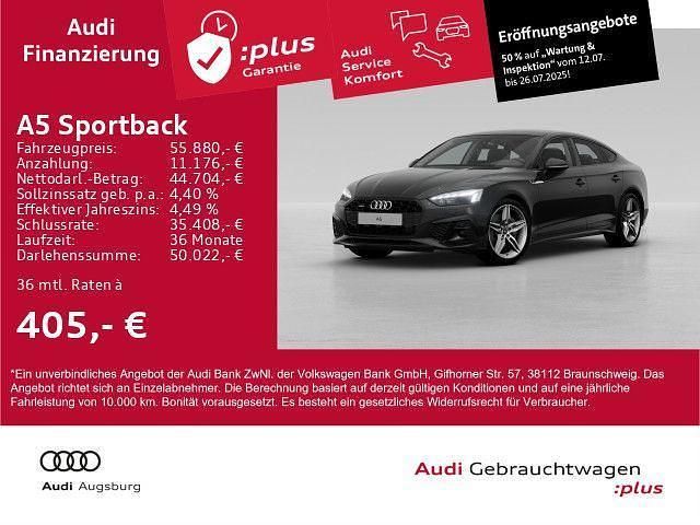 Schwarz Gebraucht 2024 Audi A5 Sportback Business Limousine | 55.880 € - Bild 1/4