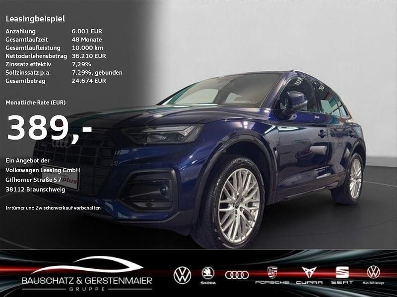 Navarrablau metallic Gebraucht 2021 Audi Q5 Advanced Plus SUV | 40.870 € (Teuer) - Bild 1/4