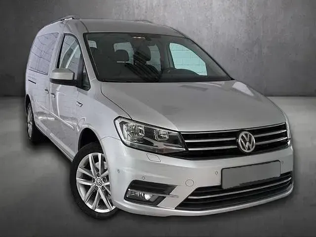 Gebraucht VW Caddy Maxi Highline 102 PS (75 kW) 2015 Silber metallic Van / Kleinbus