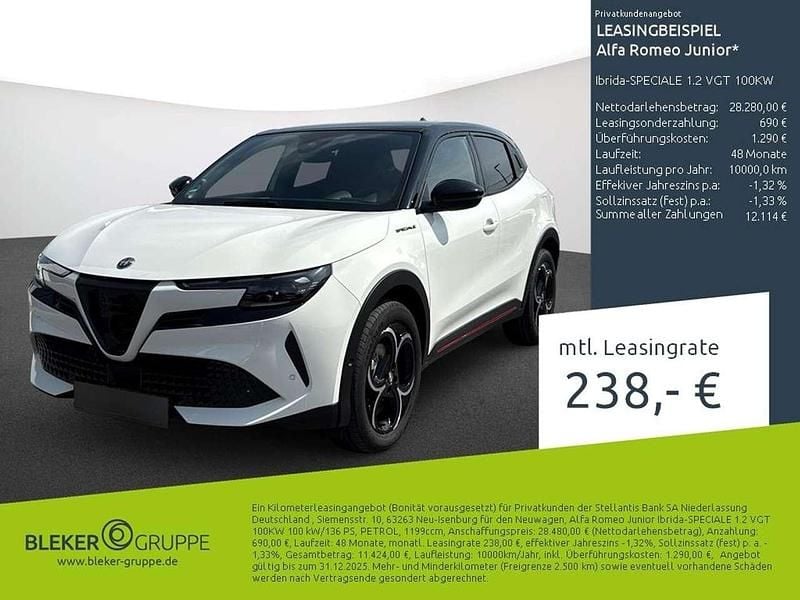 Bianco sempione, uni Neu 2025 Alfa Romeo GT Junior Edizione Speciale SUV | 28.280 € (Superpreis) - Bild 1/3