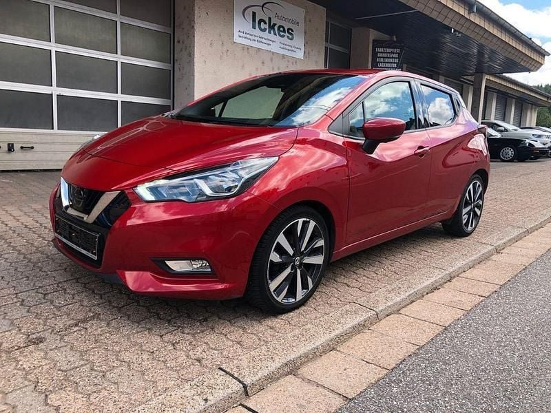 Rot Gebraucht 2017 Nissan Micra 360º Kleinwagen | 7.990 € (Guter Preis) - Bild 1/4