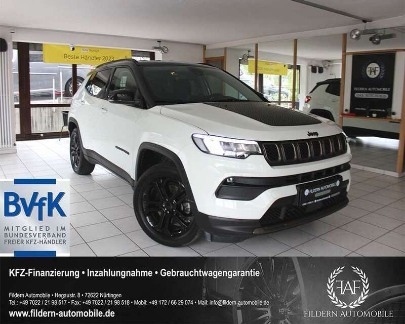 Alpine white 2farbig lack. Gebraucht 2022 Jeep Compass SUV | 22.899 € (Fairer Preis) - Bild 1/4