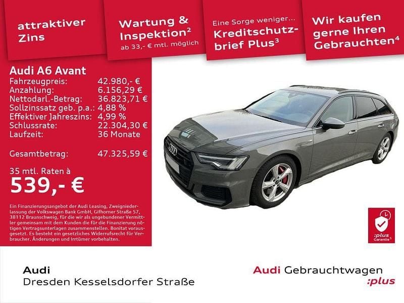 Chronosgrau metallic Gebraucht 2023 Audi A6 Sport Kombi | 42.980 € (Fairer Preis) - Bild 1/4