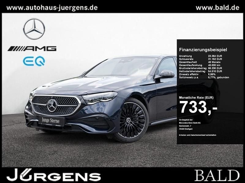 Blau bleu nautique Gebraucht 2023 Mercedes E450 AMG Limousine | 77.790 € - Bild 1/4