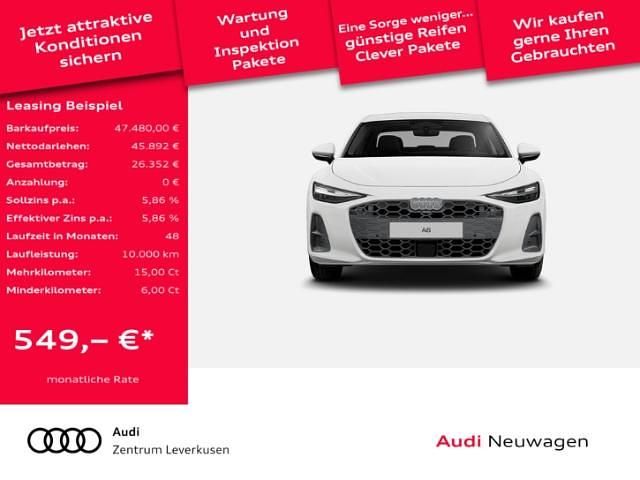 Neu Audi A6 Performance 204 PS (150 kW) 2025 Weiss Limousine