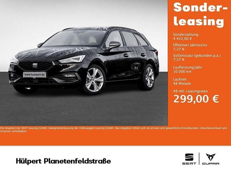 Midnightschwarz metallic Gebraucht 2024 Seat Leon ST FR Kombi | 30.444 € (Etwas zu teuer) - Bild 1/4