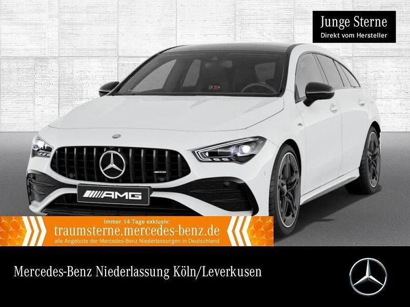 Weiß Gebraucht 2024 Mercedes CLA35 AMG Night Limousine | 48.790 € (Fairer Preis) - Bild 1/3