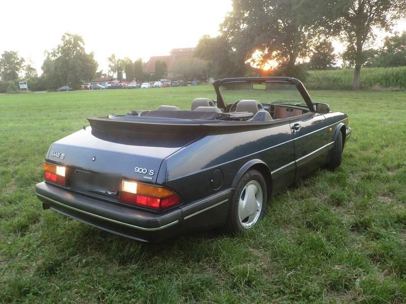 Blau Gebraucht 1993 Saab 900 Cabriolet Cabrio | 15.900 € - Bild 1/4