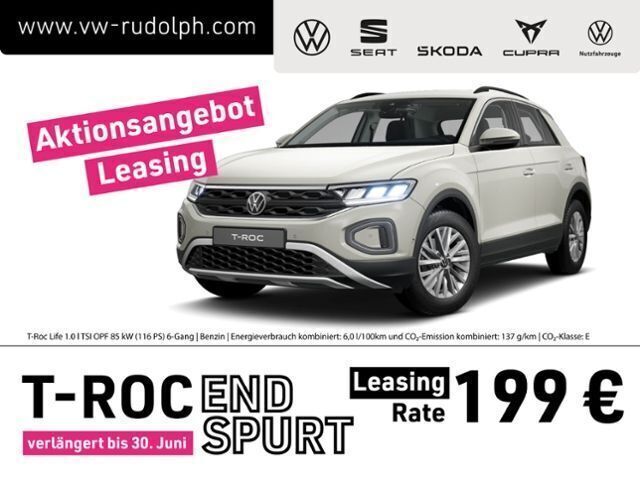 Ascotgrau Neu 2025 VW T-Roc Life SUV | 28.499 € (Fairer Preis) - Bild 1/4