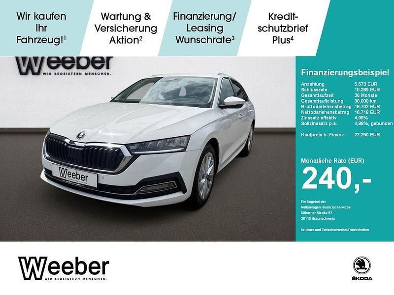 Candyweiss Gebraucht 2020 Skoda Octavia First Edition Kombi | 22.290 € (Fairer Preis) - Bild 1/4