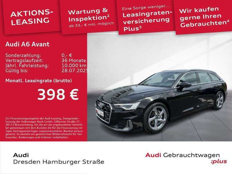 Gebraucht Audi A6 Design 204 PS (150 kW) 2024 Mythosschwarz metallic Kombi