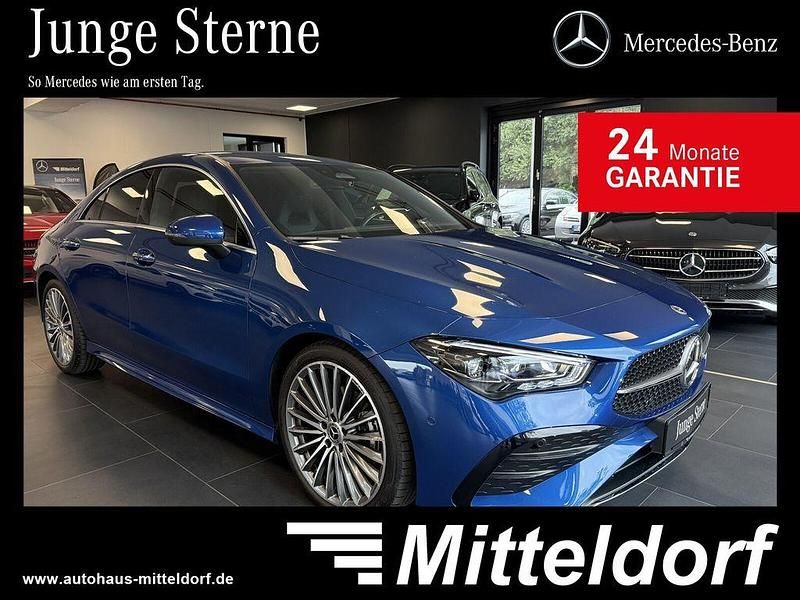 Lack spektralblau Gebraucht 2024 Mercedes CLA180 Advanced Plus Limousine | 33.880 € (Fairer Preis) - Bild 1/4